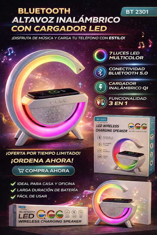 Lampara Parlante G (3 en 1) Bluetooth