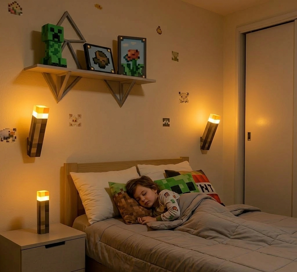 Lámpara Minecraft Transforma Tú Hogar