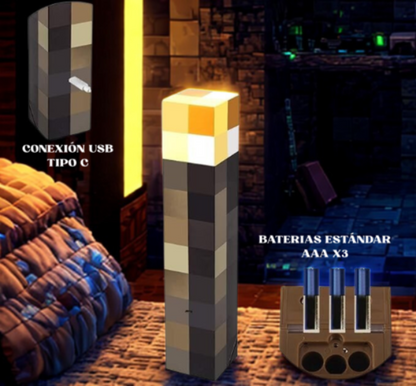 Lámpara Minecraft Transforma Tú Hogar