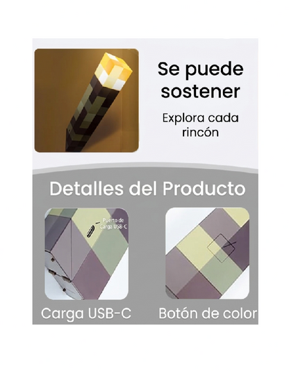 Lámpara Minecraft Transforma Tú Hogar